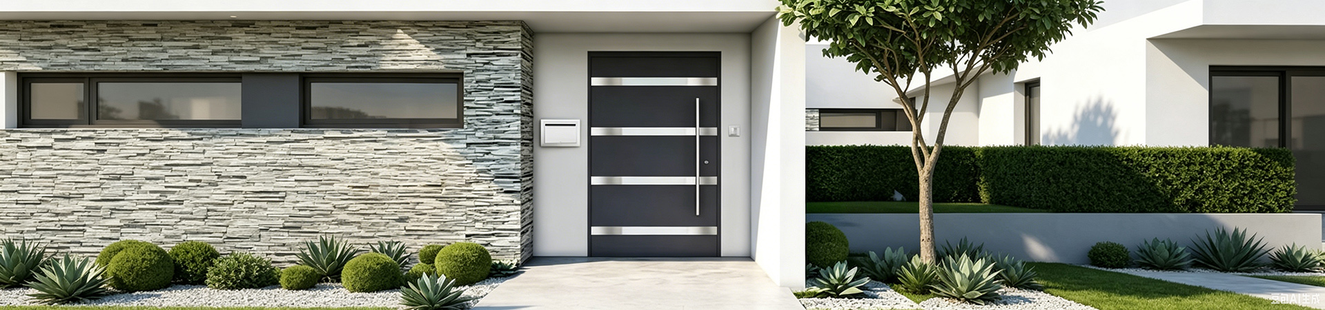 Custom Hurricane Impact Aluminum Pivot Doors with Smart Lock