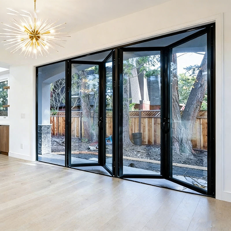 DERCHI NFRC Hurricane Impact Aluminum Bi-Fold Patio Doors Costa Rica
