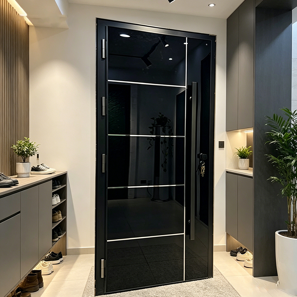 DERCHI NFRC American Aluminum Security Pivot Doors
