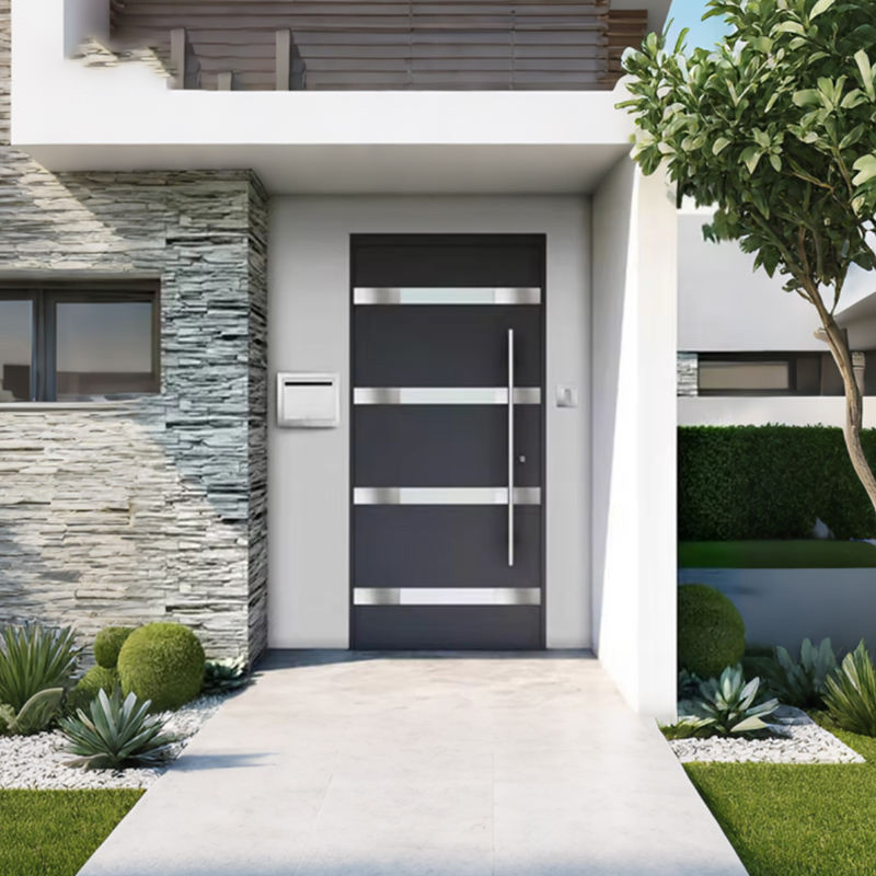Custom Hurricane Impact Aluminum Pivot Doors