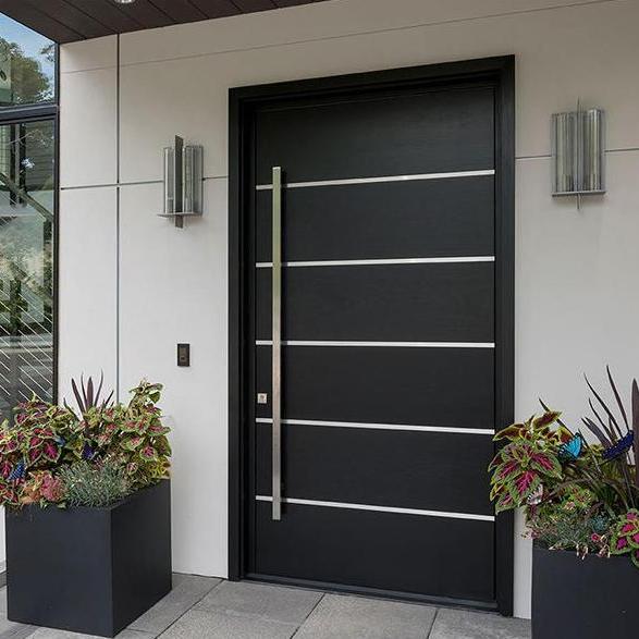 Modern Impact Resistant Aluminum Entrance Doors for House