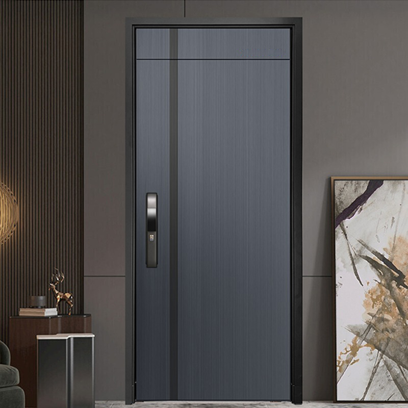 Custom Stainless Steel Single Door | Modern Safety Entrance Door - DERCHI