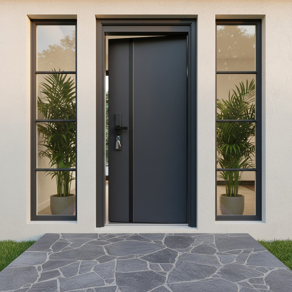 Malabo Waterproof Modern Steel Entry Door