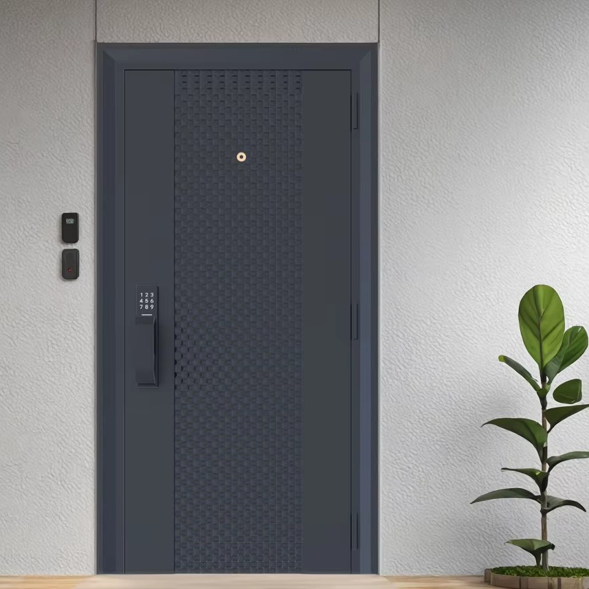 Stainless Steel Pivot Villa Door Anti-Theft Fire-Rated Entry DERCHI Costa Rica