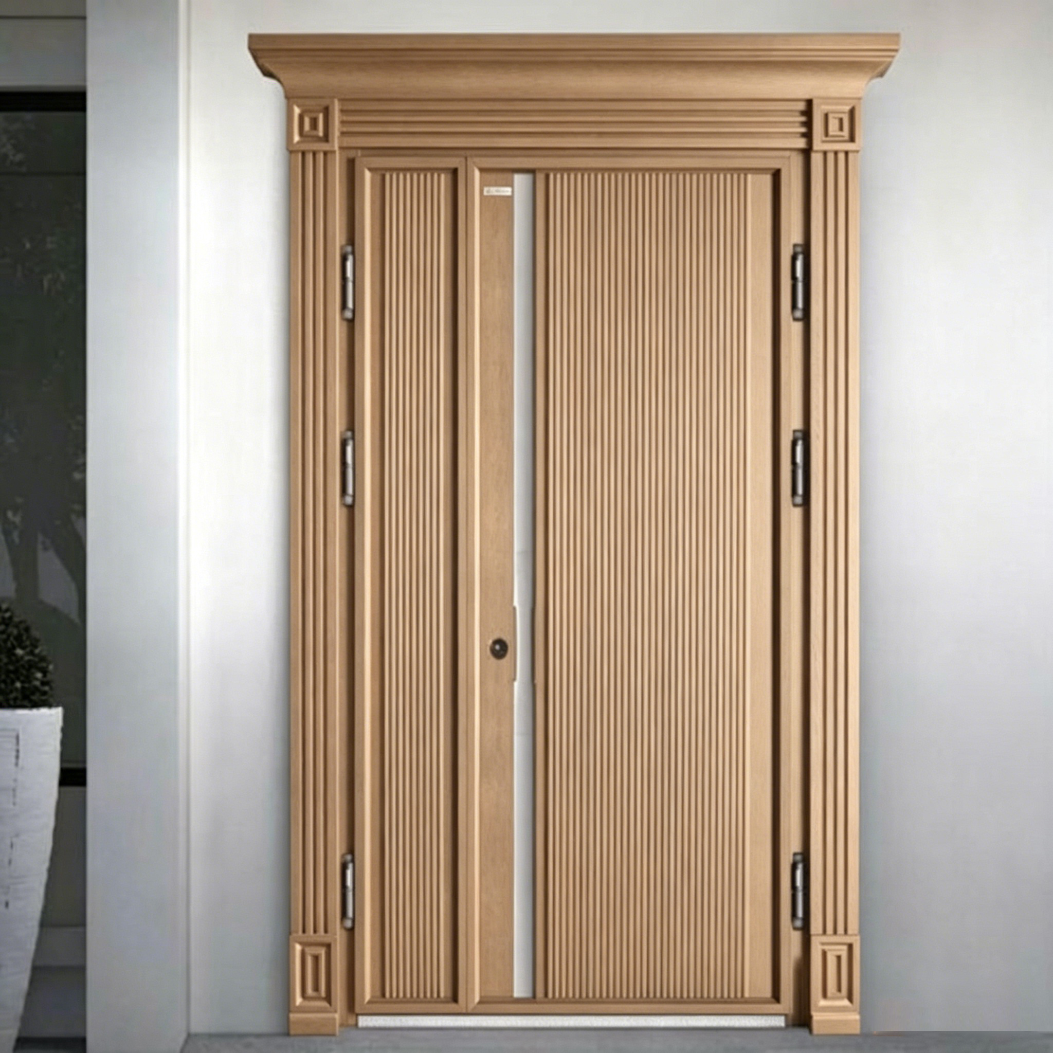 Modern Security Cast Aluminum Front Door | Luxury Main Entrance Door