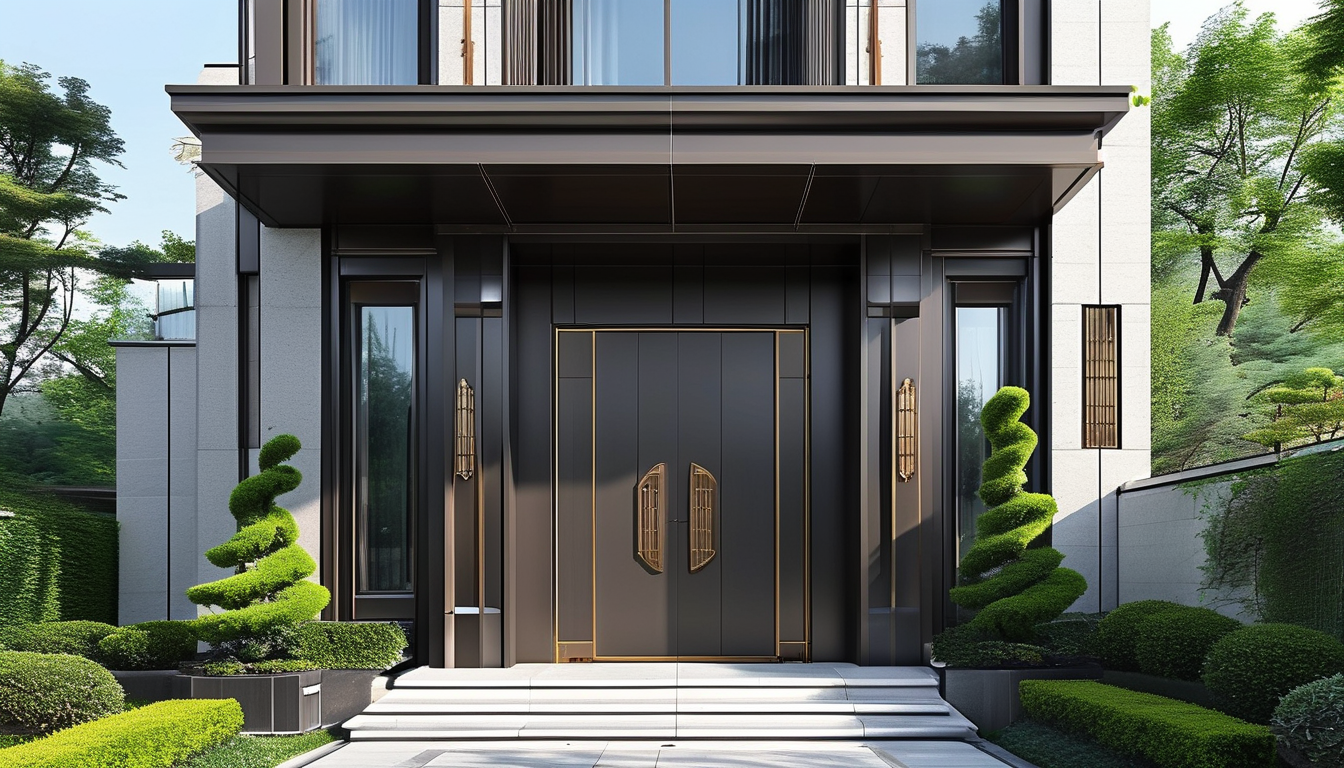 Modern Villa Entrance Door For Custom Homes
