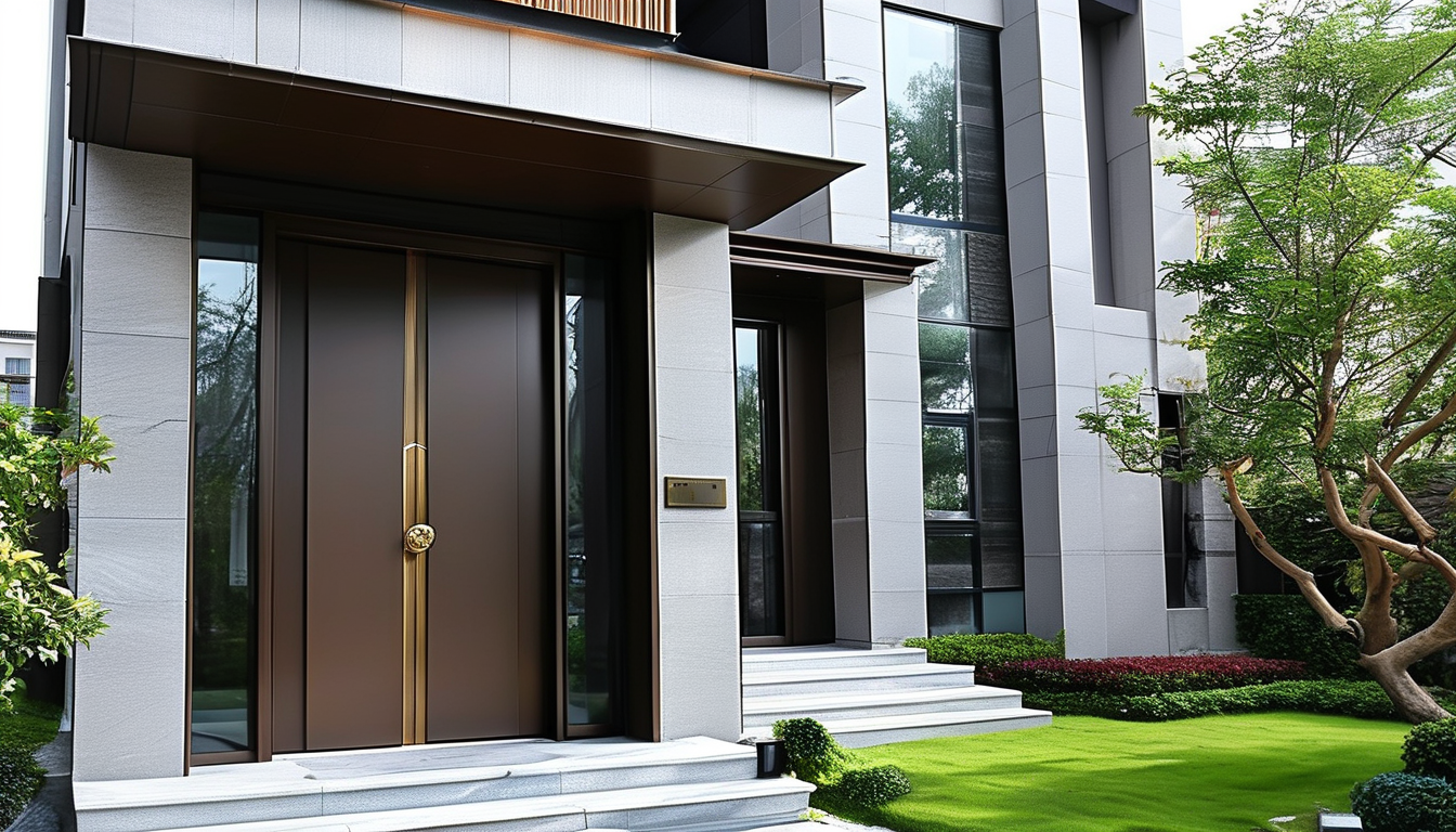 Modern Villa Entrance Door For Family Houses