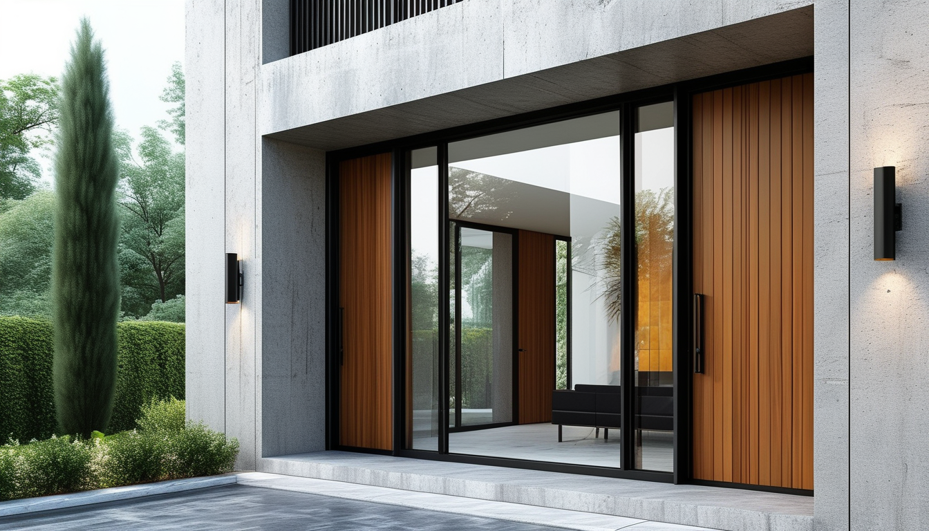 Aluminum Residential Door For Residential Buildings