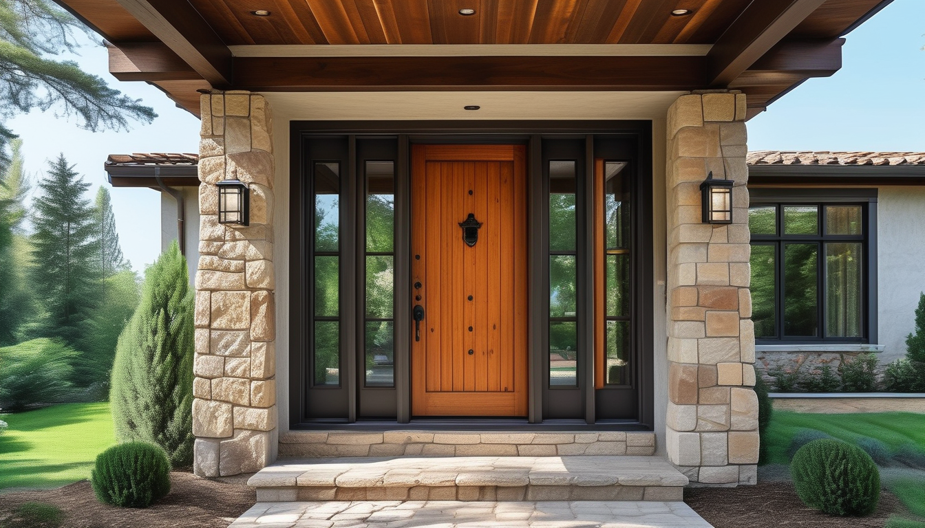 Wind Resistant Entry Door For Family Houses