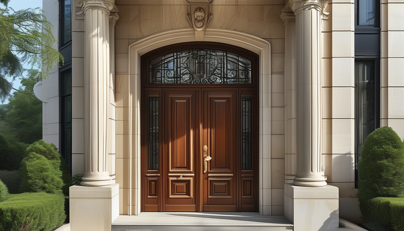 Luxury Front Door For Residential Buildings