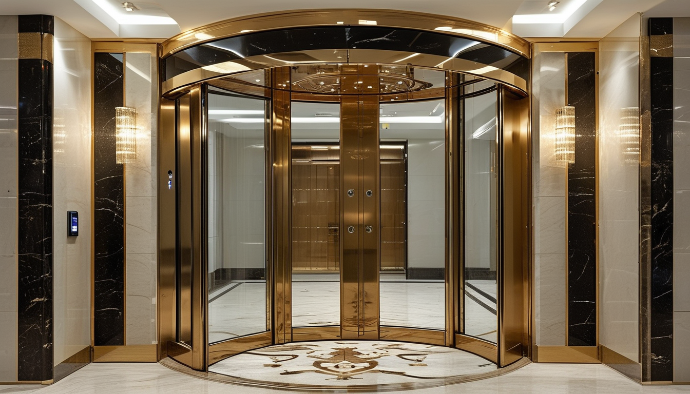 Luxury Pivot Door For Apartment Buildings