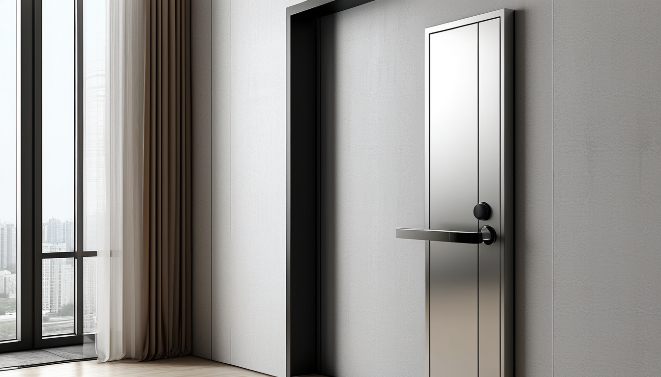 Aluminum Security Door For Apartment Buildings