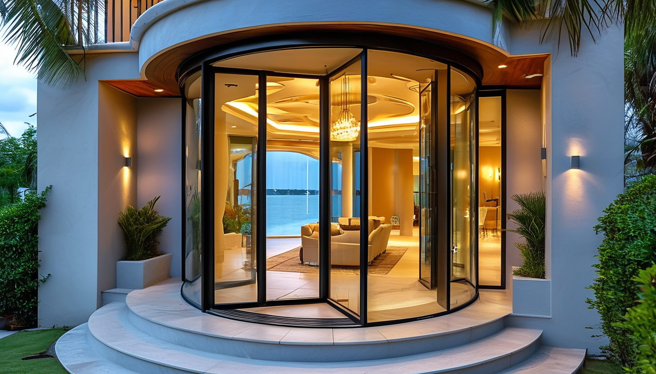 Custom Pivot Door For Beach Houses