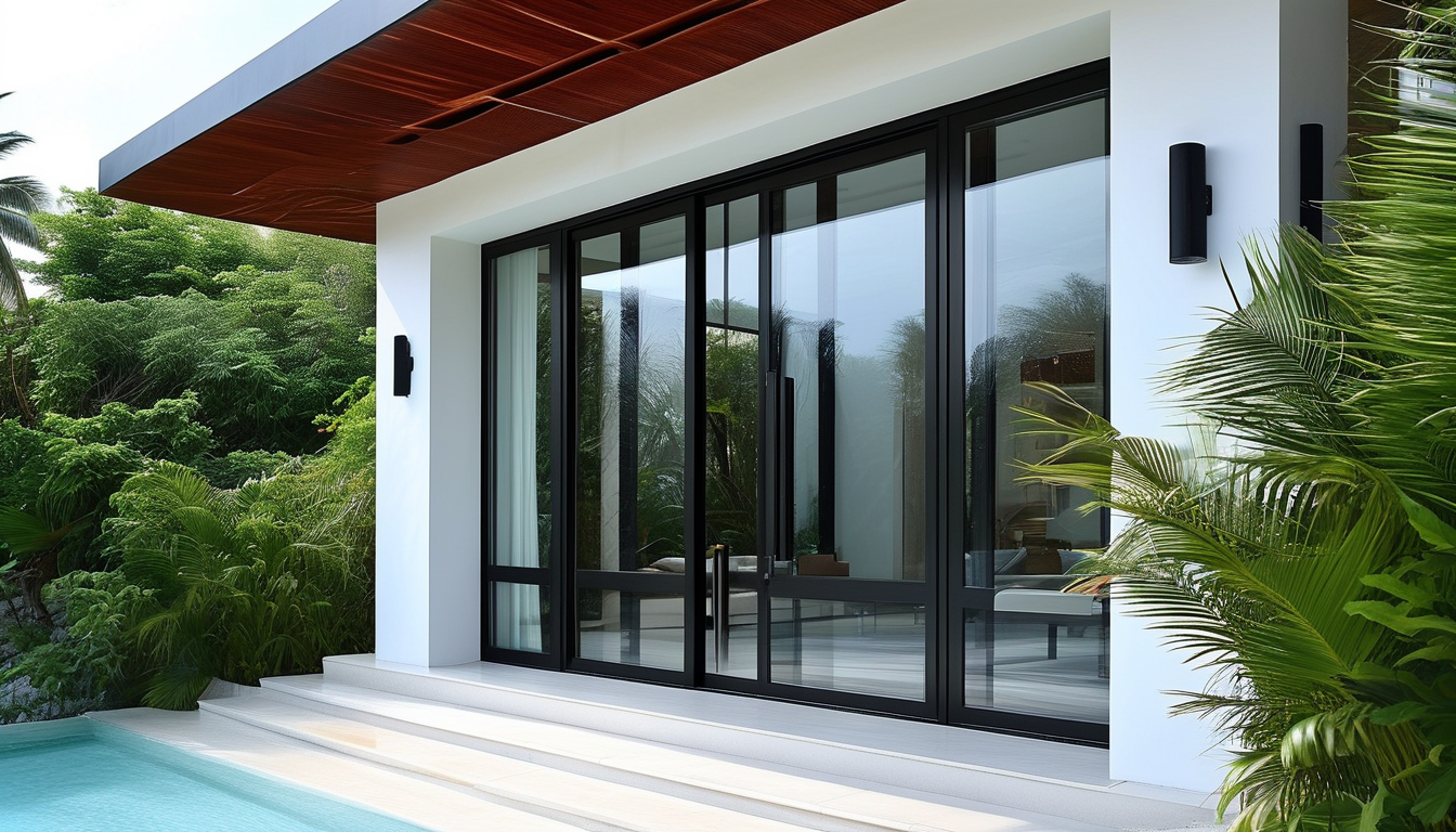 Aluminium Entrance Door For Beach Houses