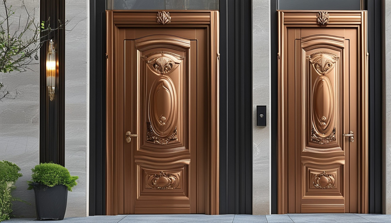 Luxury Aluminum Entry Door For Real Estate Projects