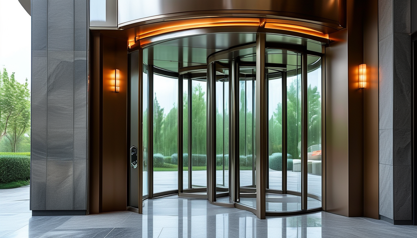 Modern Pivot Door For Real Estate Projects