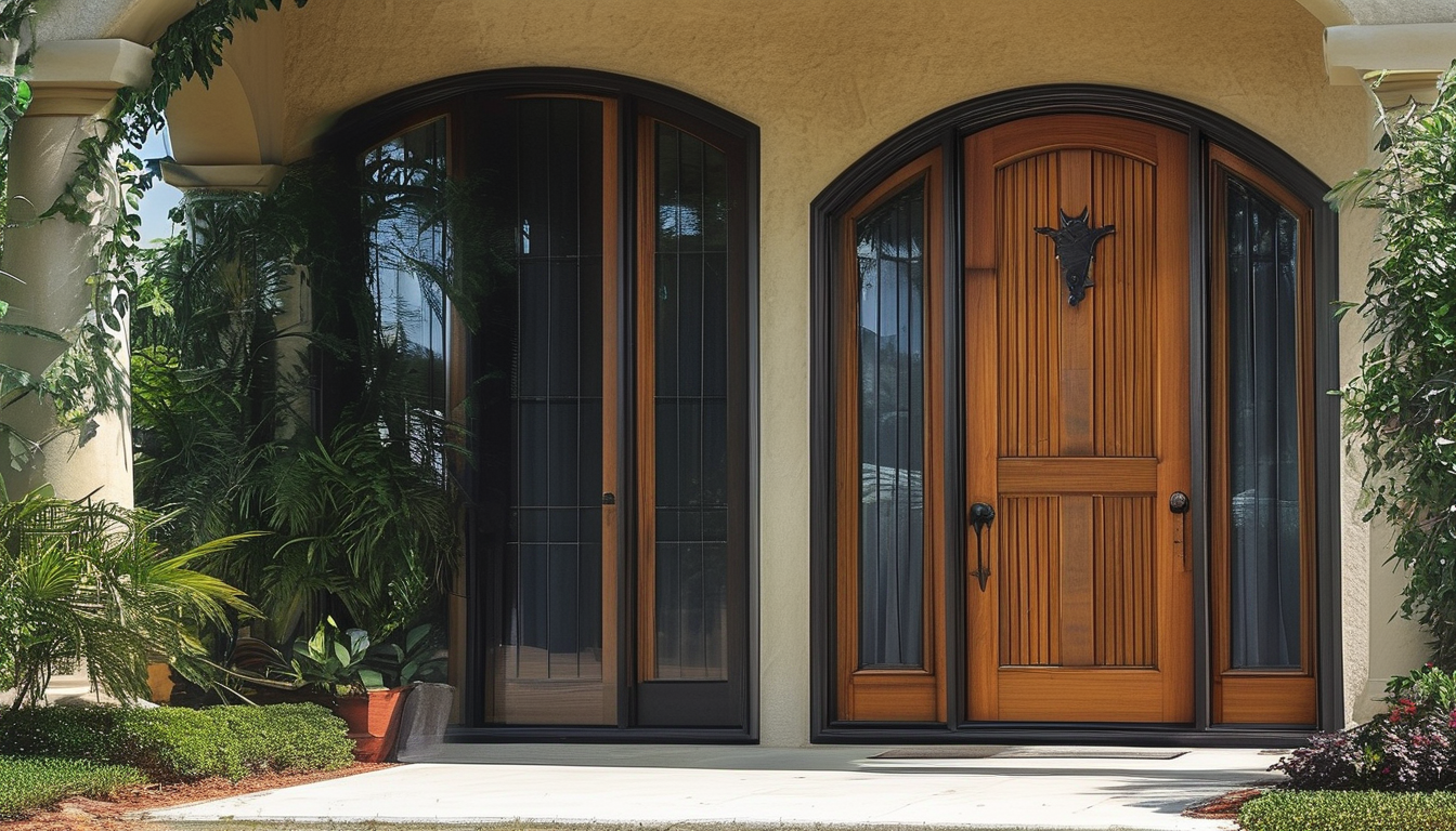 Hurricane Resistant Front Door For Real Estate Projects