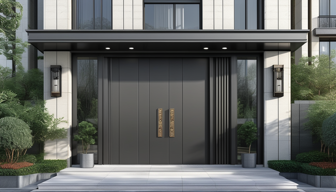Aluminium Entry Door For Residential Development Projects