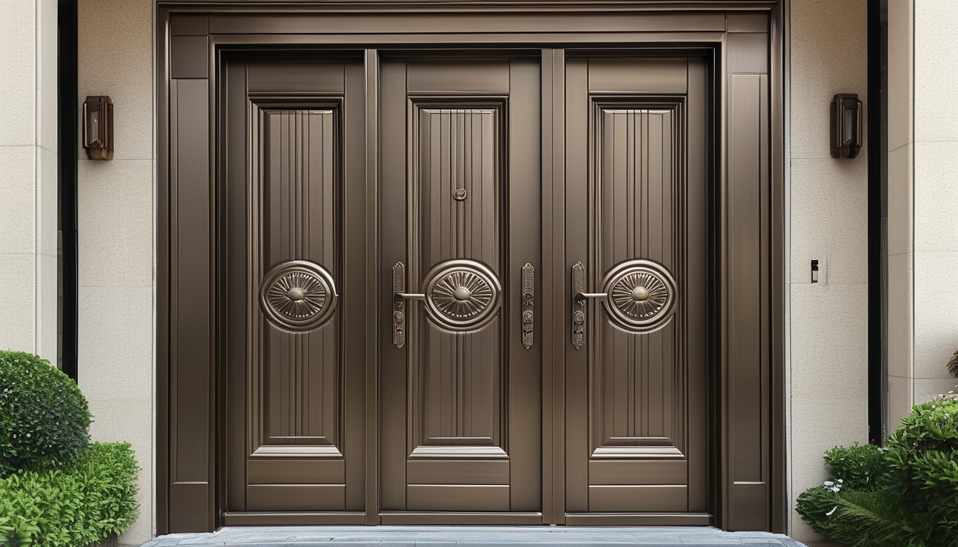 Aluminium Entry Door For Gated Communities