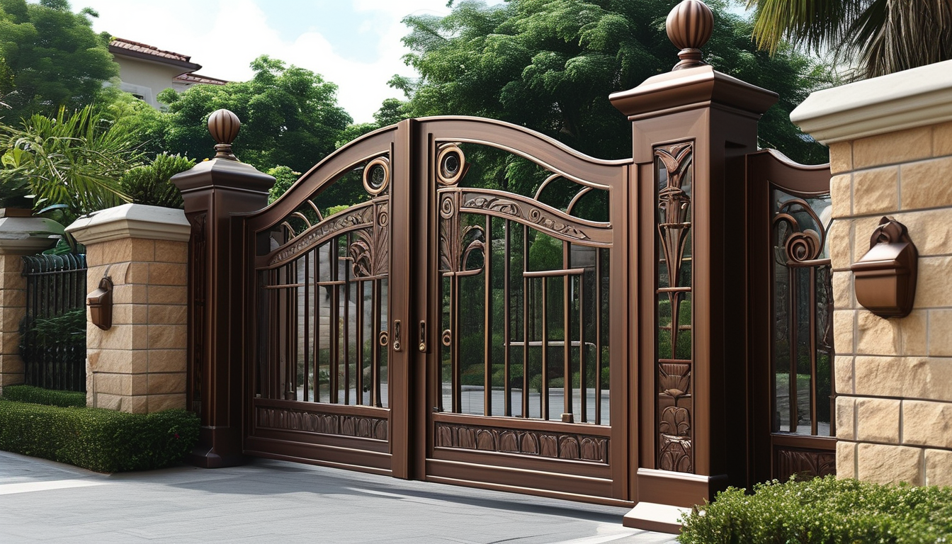Aluminum Entrance Door For Gated Communities
