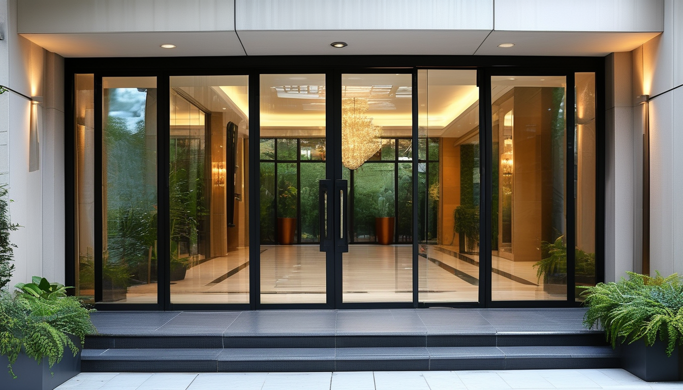 Glass Entry Door For Gated Communities