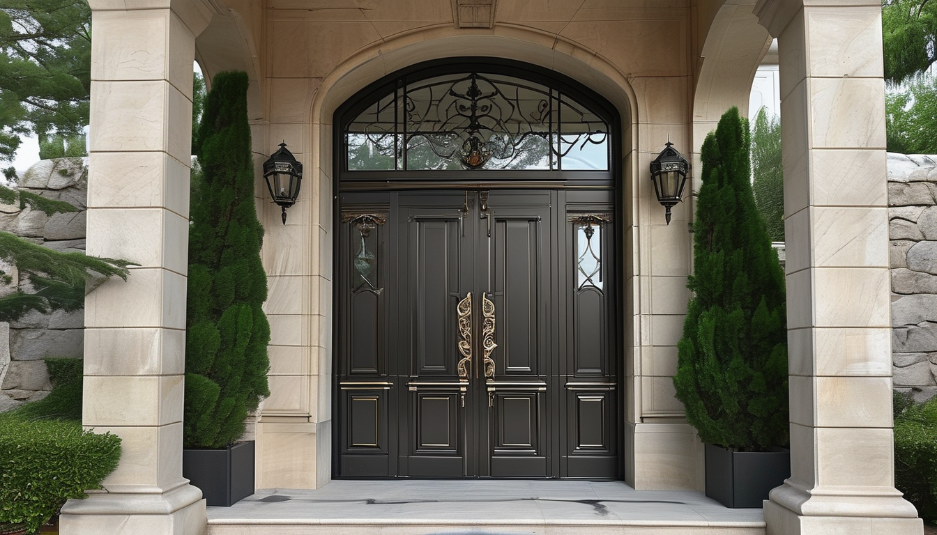 Luxury Aluminum Entry Door For Private Estates
