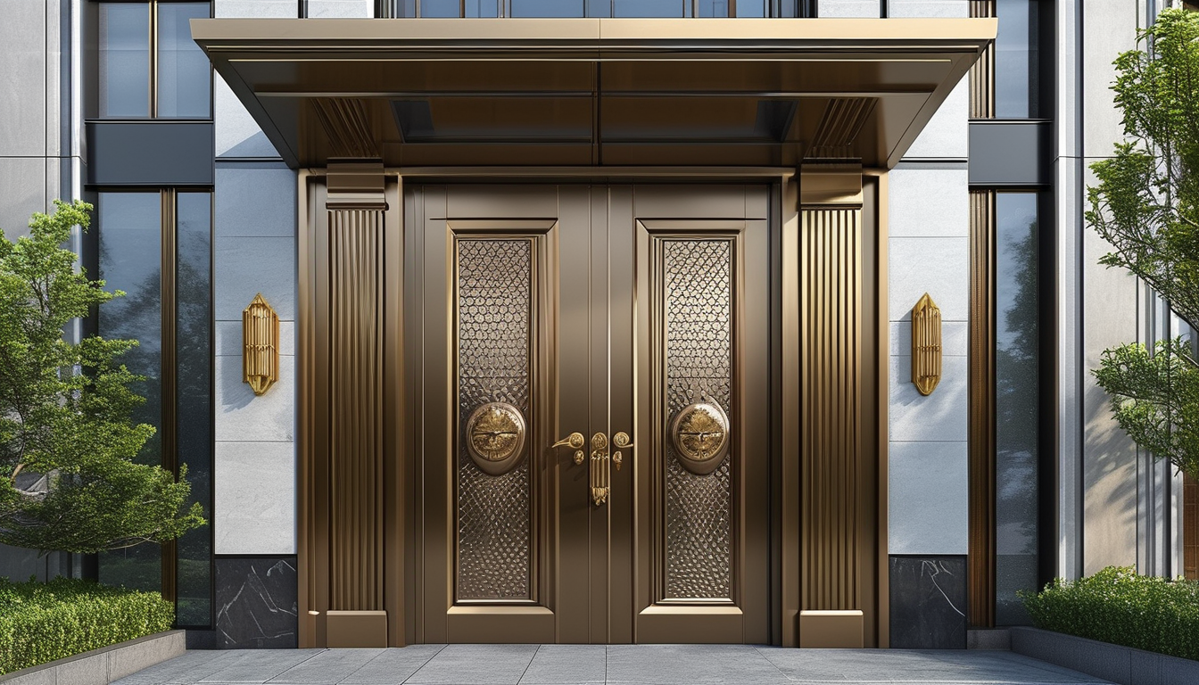 Luxury Aluminum Entry Door For Architectural Design Projects