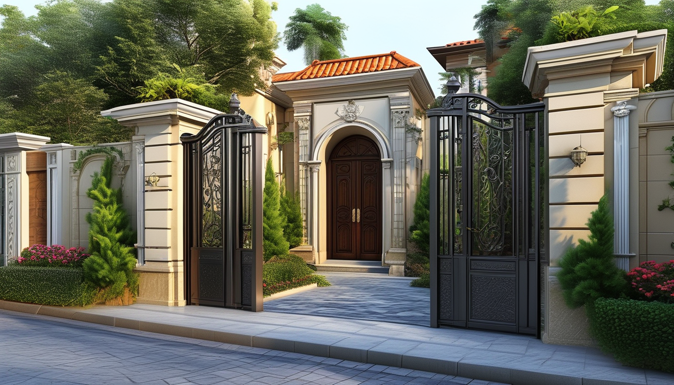 Villa Entry Door For Architectural Design Projects