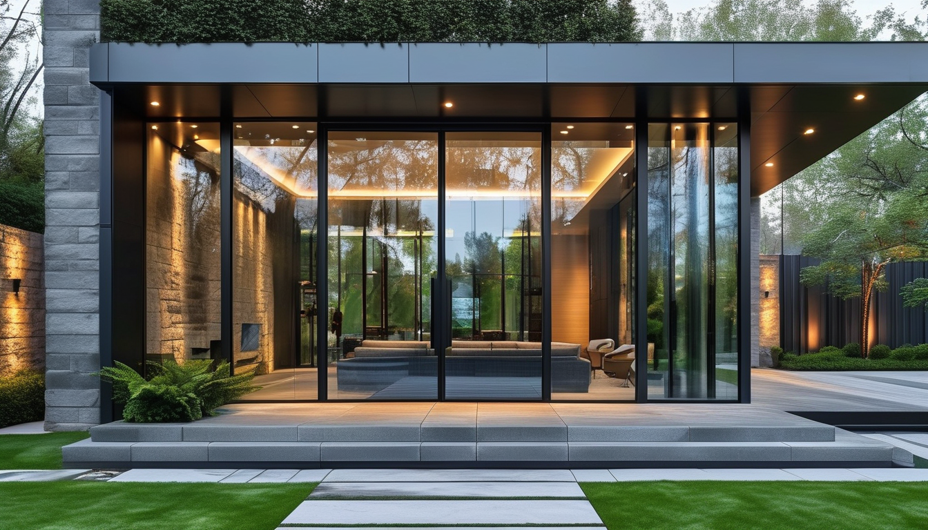 Modern Glass Front Door For Architectural Design Projects