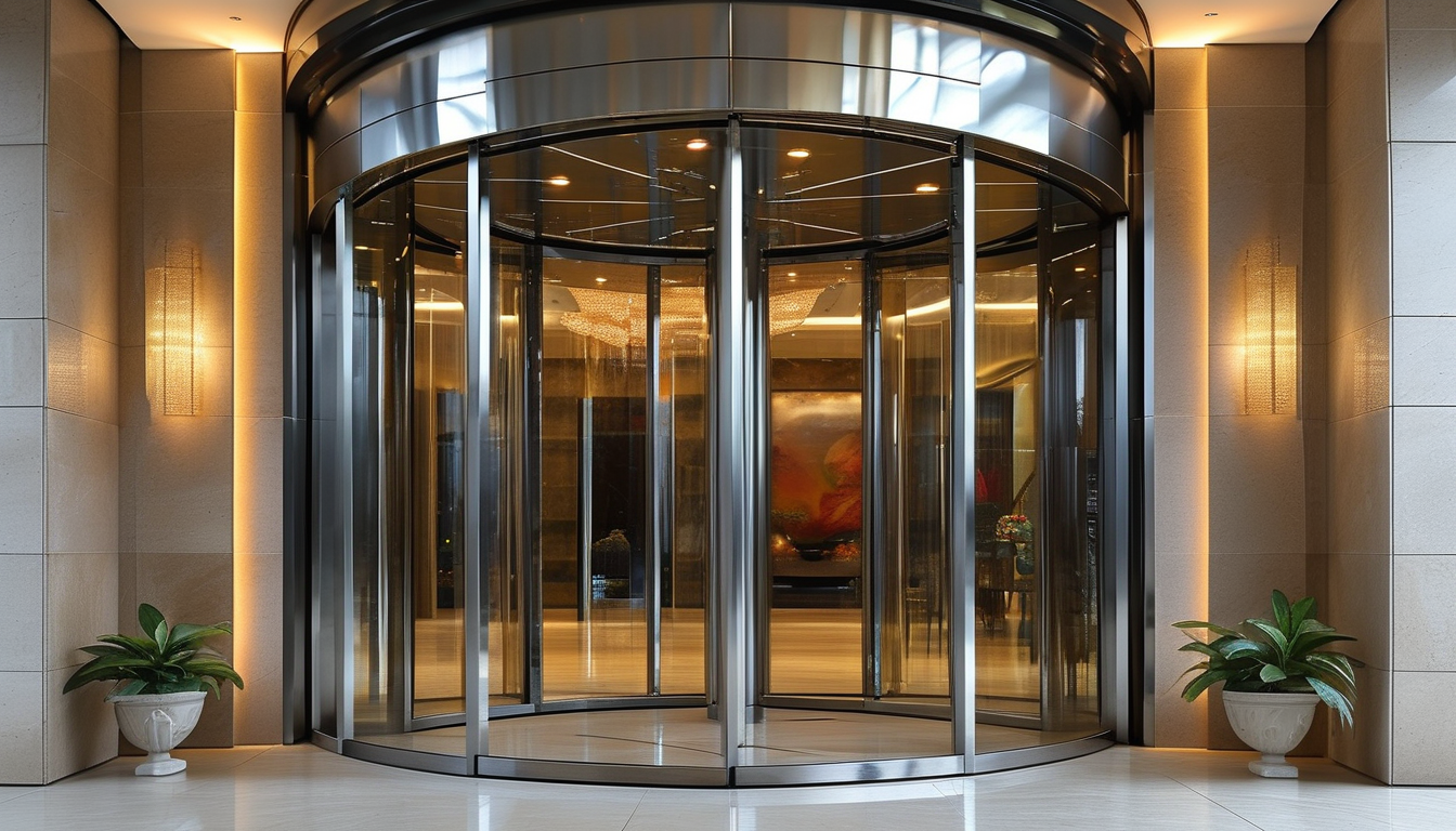 Custom Pivot Door For Commercial Buildings