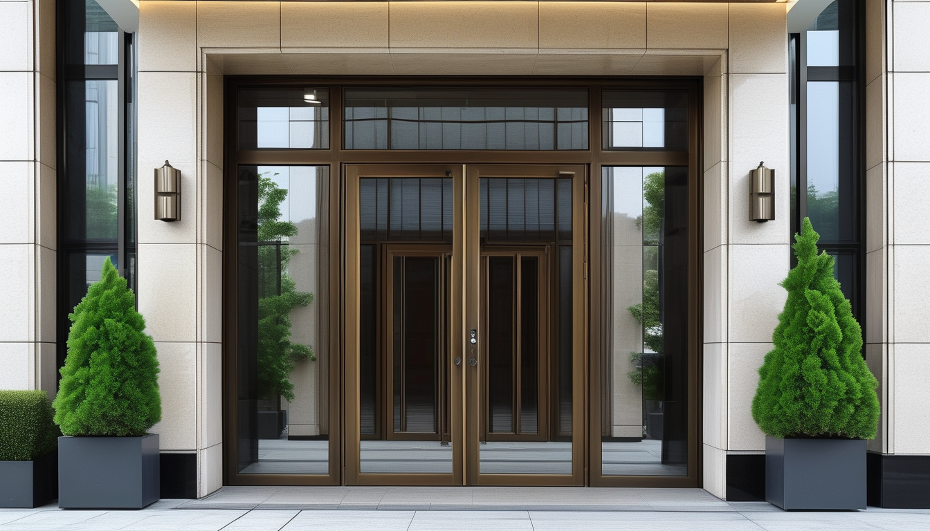 Aluminum Entrance Door For Office Buildings