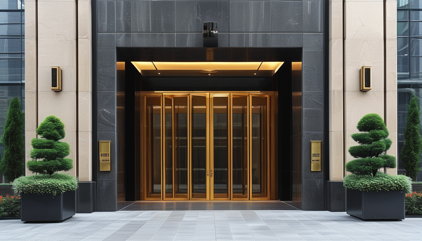 Large Entrance Door For Office Buildings