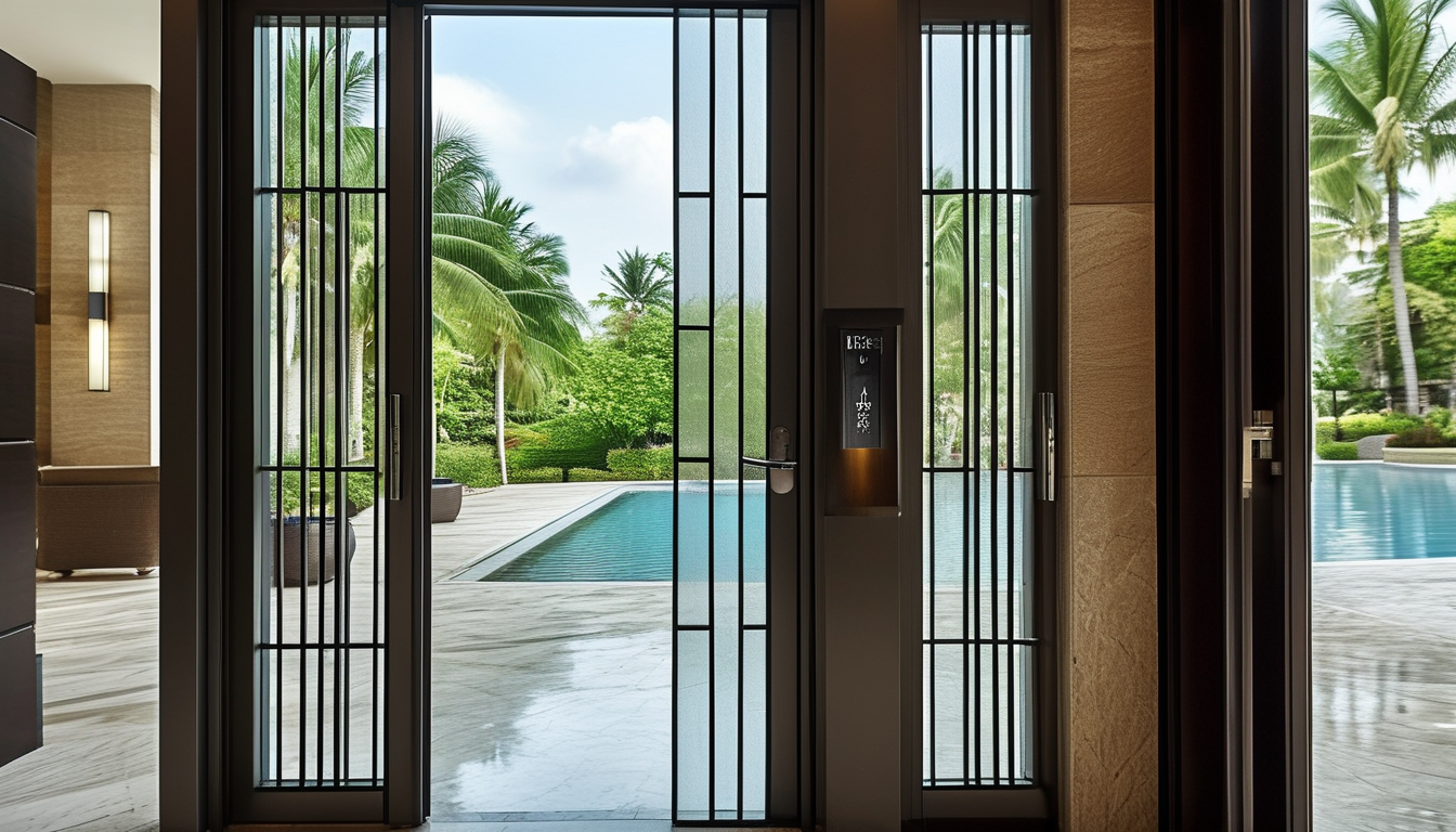 Aluminum Entry Door For Hotels & Resorts