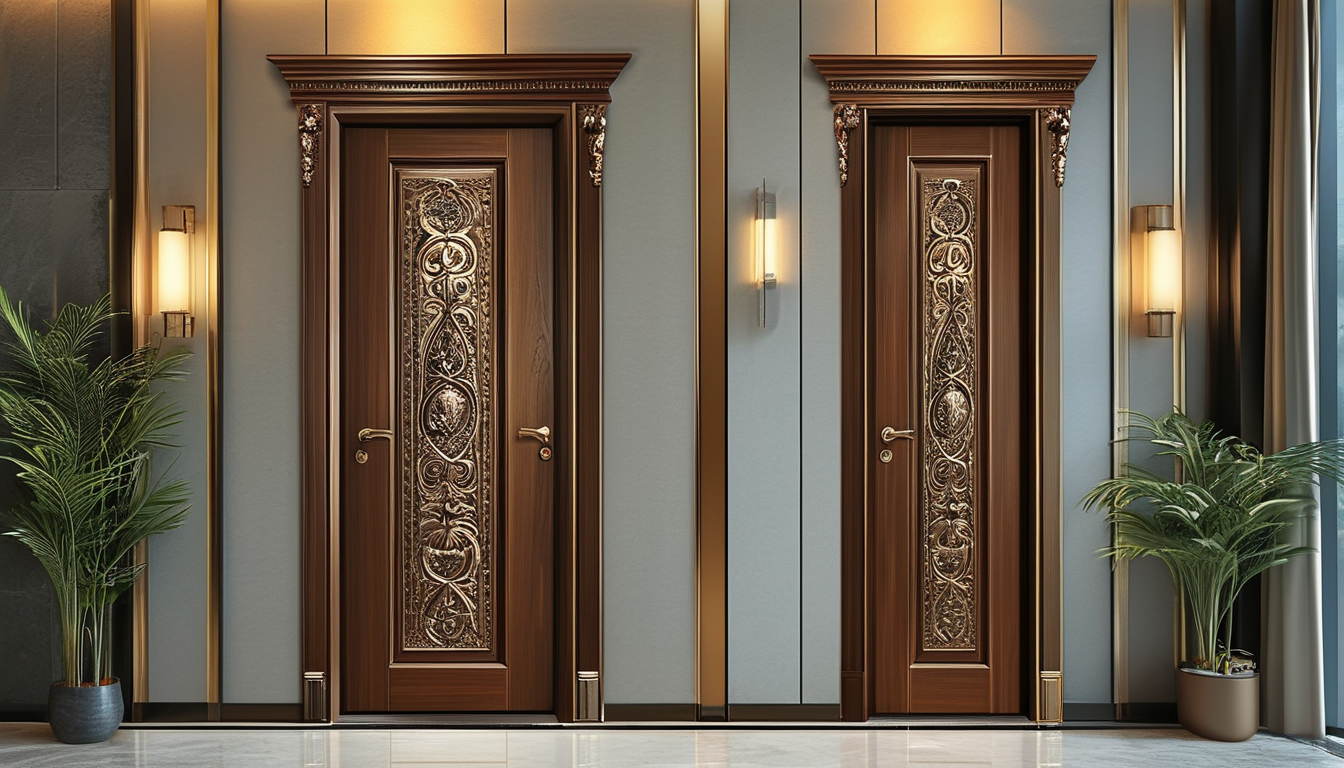 Aluminium Entry Door For Boutique Hotels