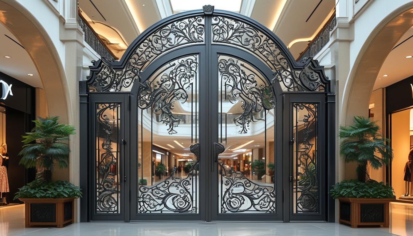 Aluminium Front Door For Shopping Centers