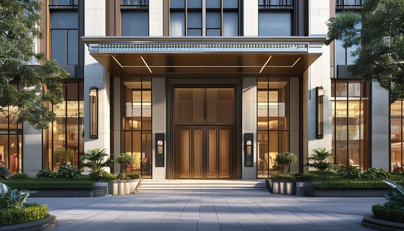 Aluminum Residential Door For Shopping Centers