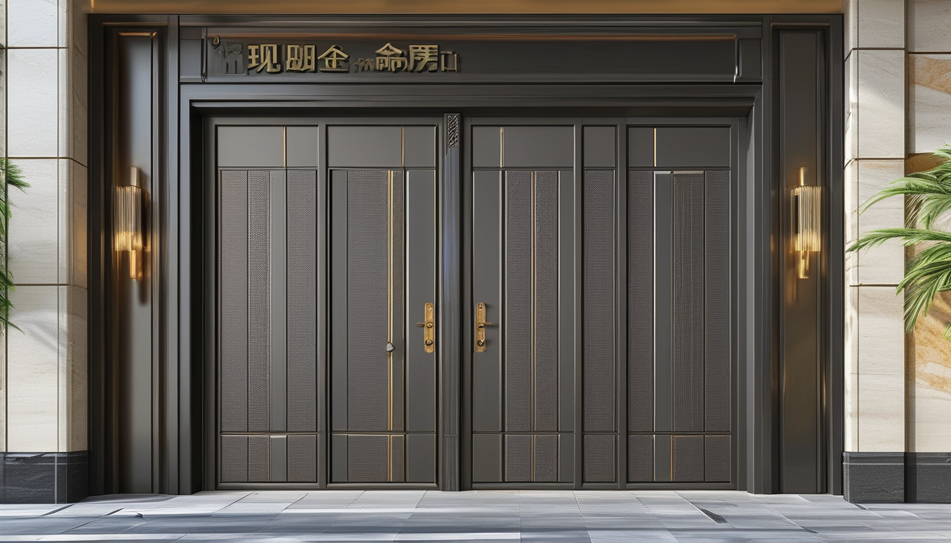Modern Aluminum Entry Door For Shopping Centers