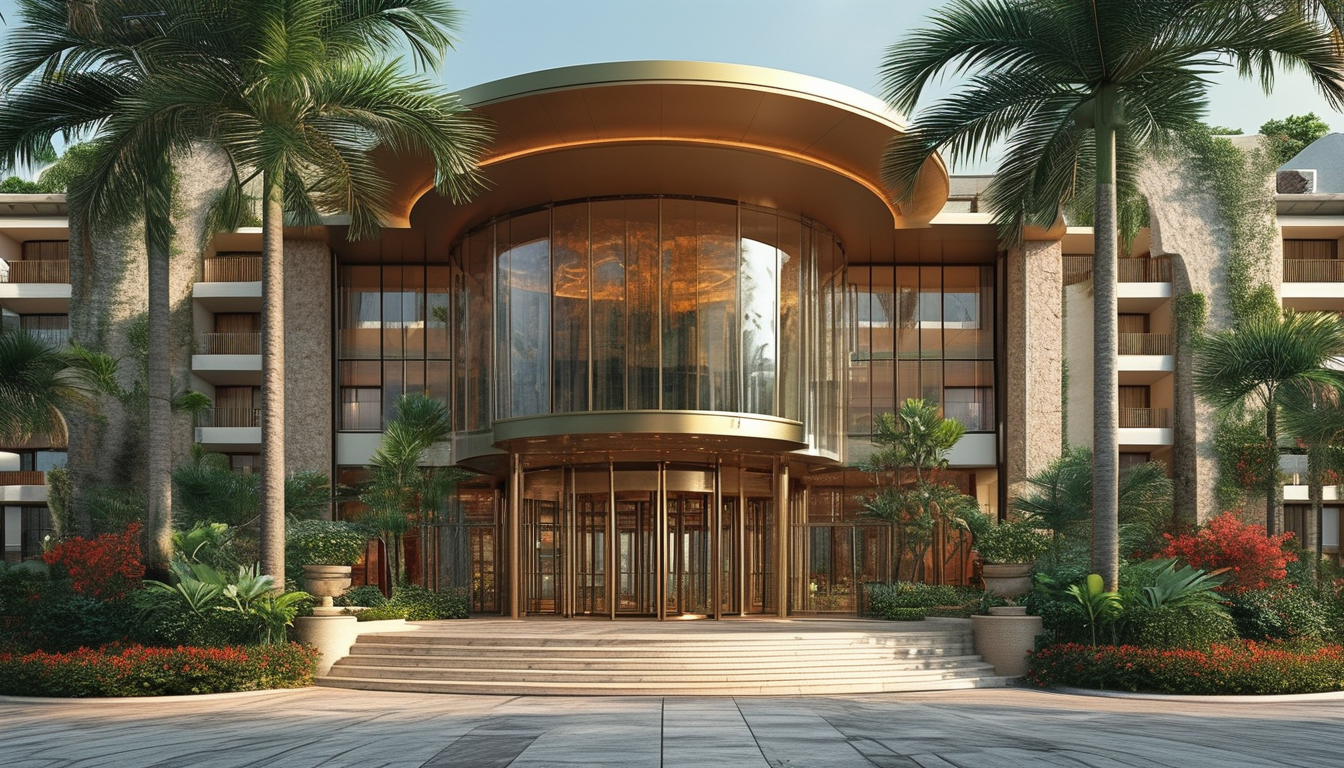 Pivot Front Door For Hotels & Resorts