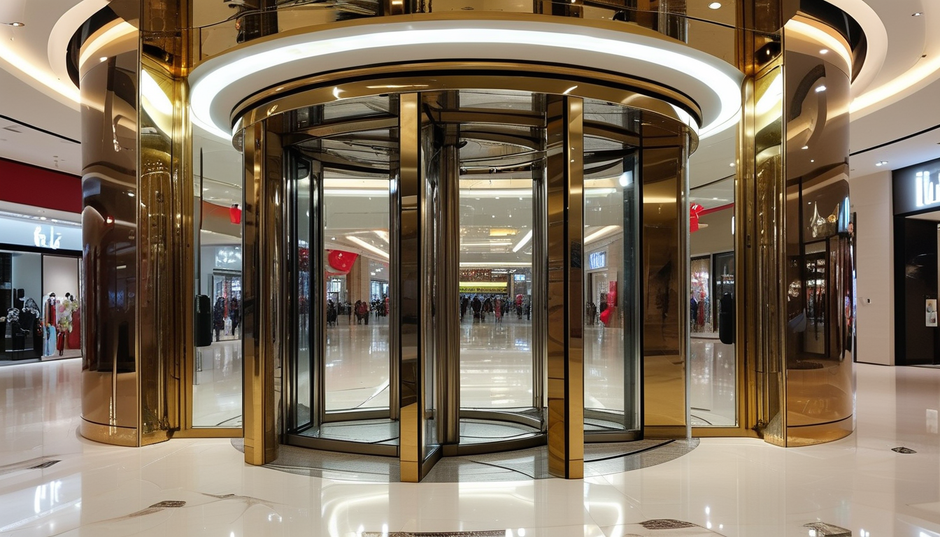 Large Pivot Door For Shopping Centers