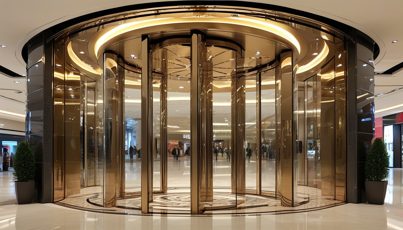 Luxury Pivot Door For Shopping Centers
