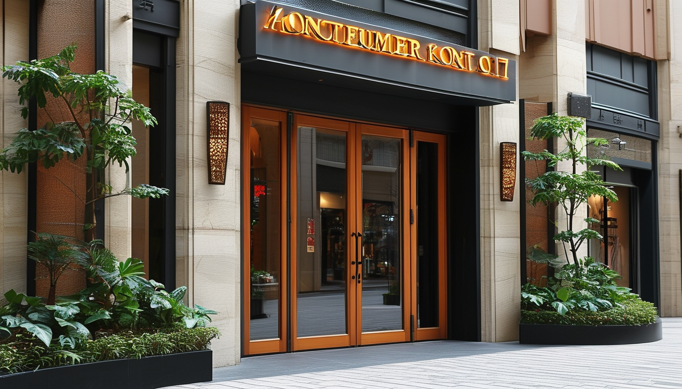 Weather Resistant Entry Door For Shopping Centers