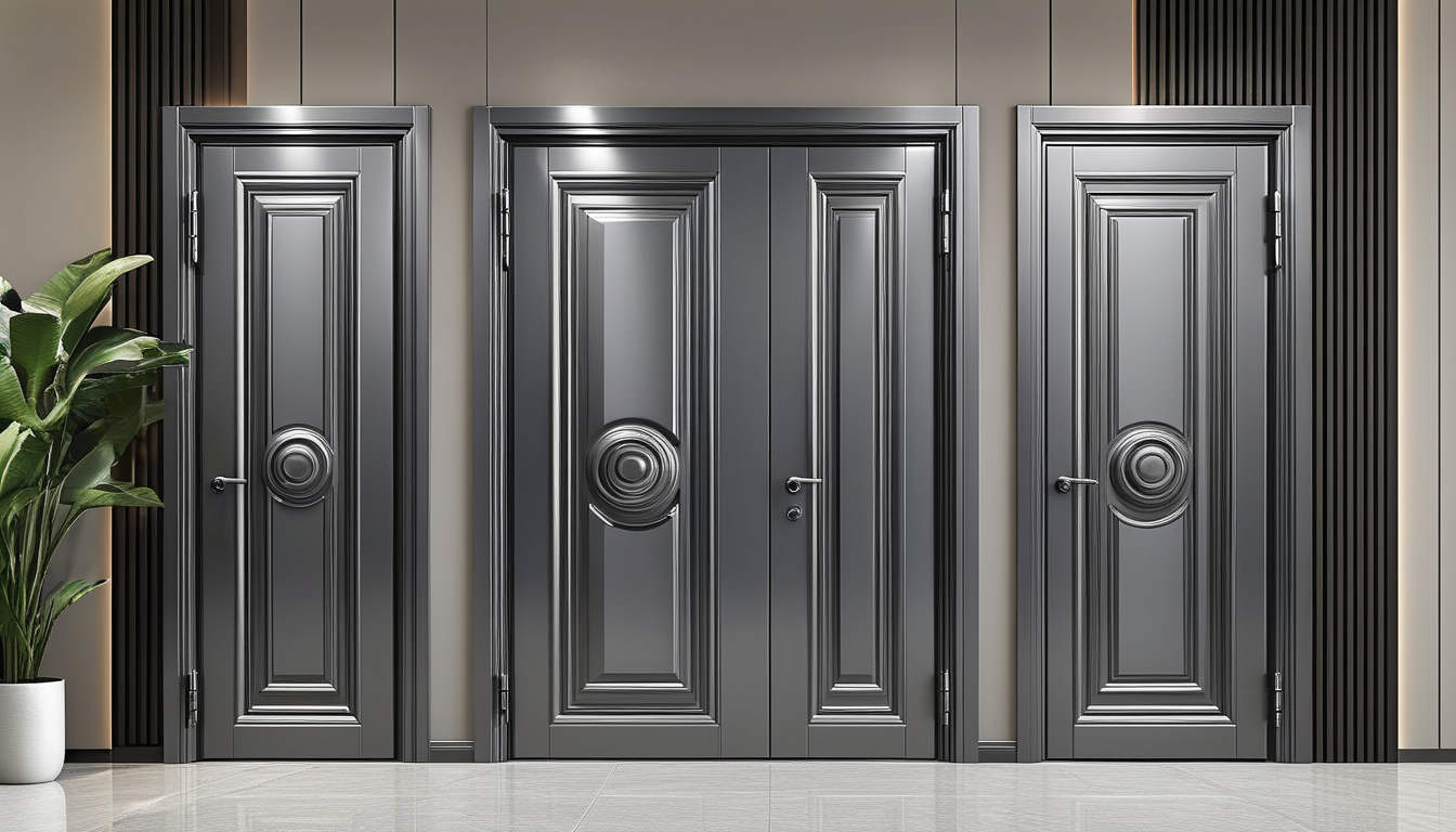 Aluminum Security Door For Showrooms