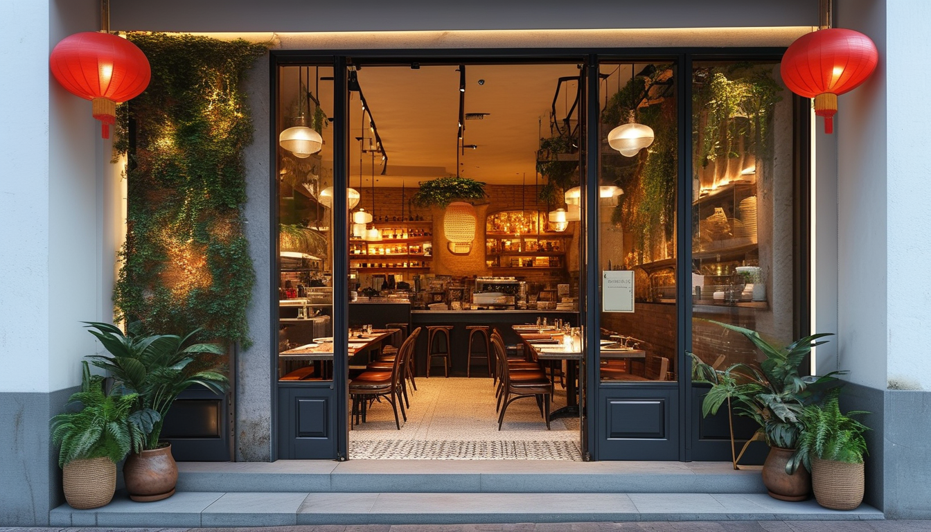Entrance Door For Restaurants & Cafes