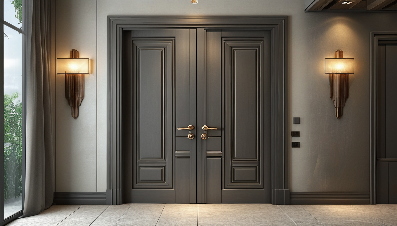 Double Entry Door For Interior Design Projects