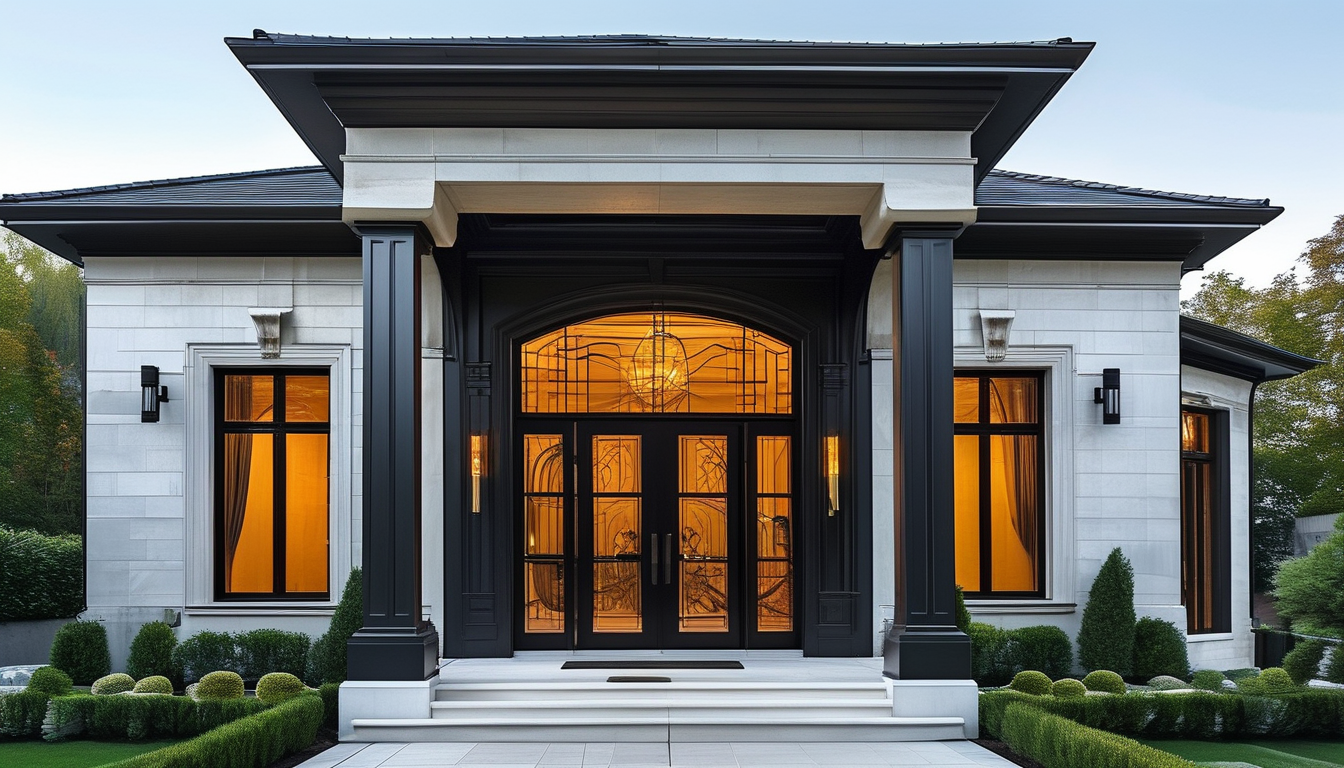 Aluminium Front Door For Luxury Home Renovations