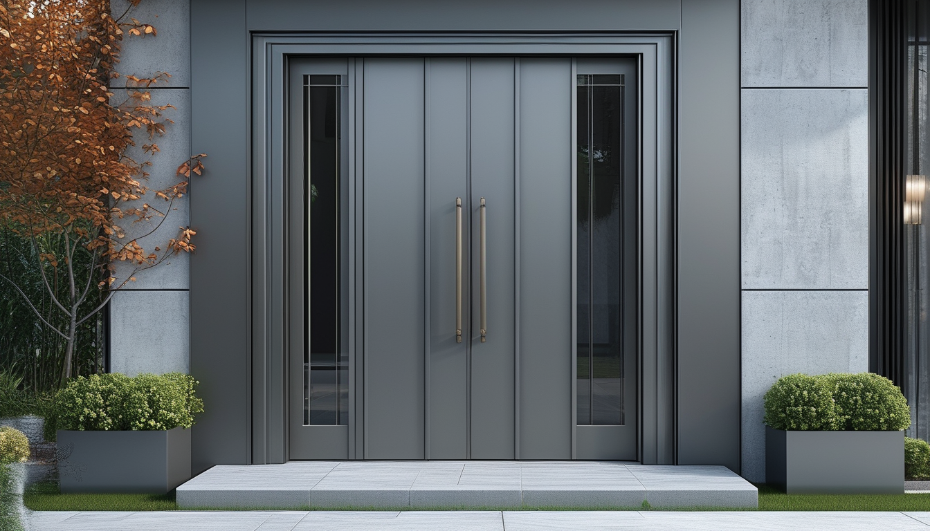 Aluminium Front Door For New Construction Projects