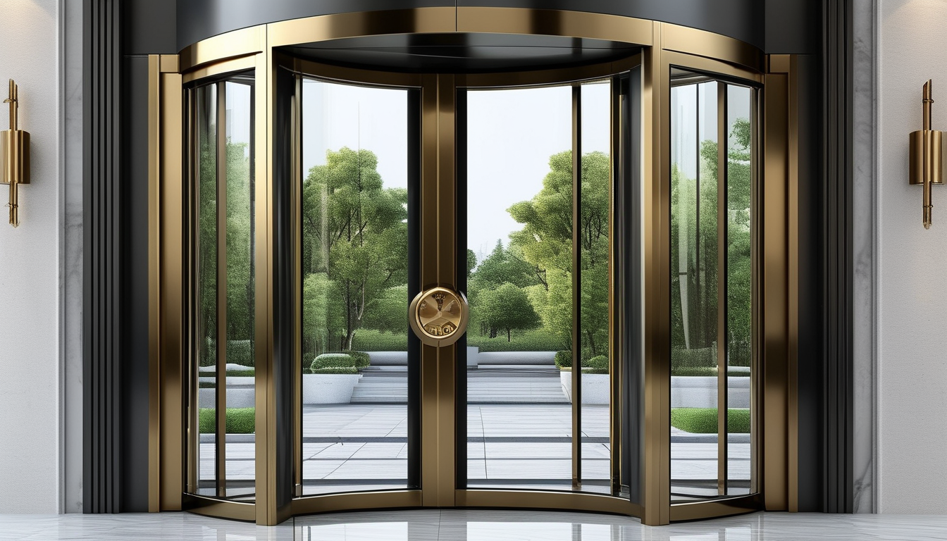 Aluminum Pivot Door For New Construction Projects