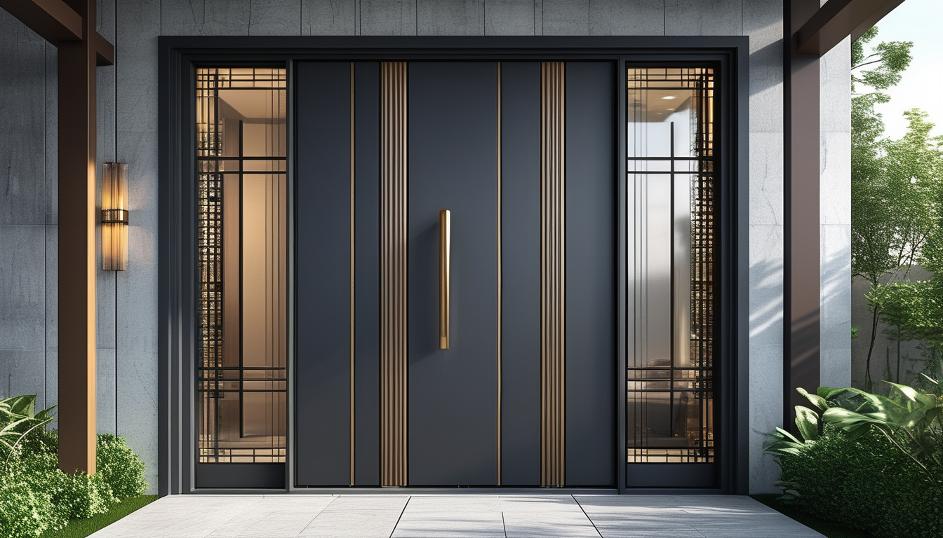 Aluminum Entrance Door For New Construction Projects