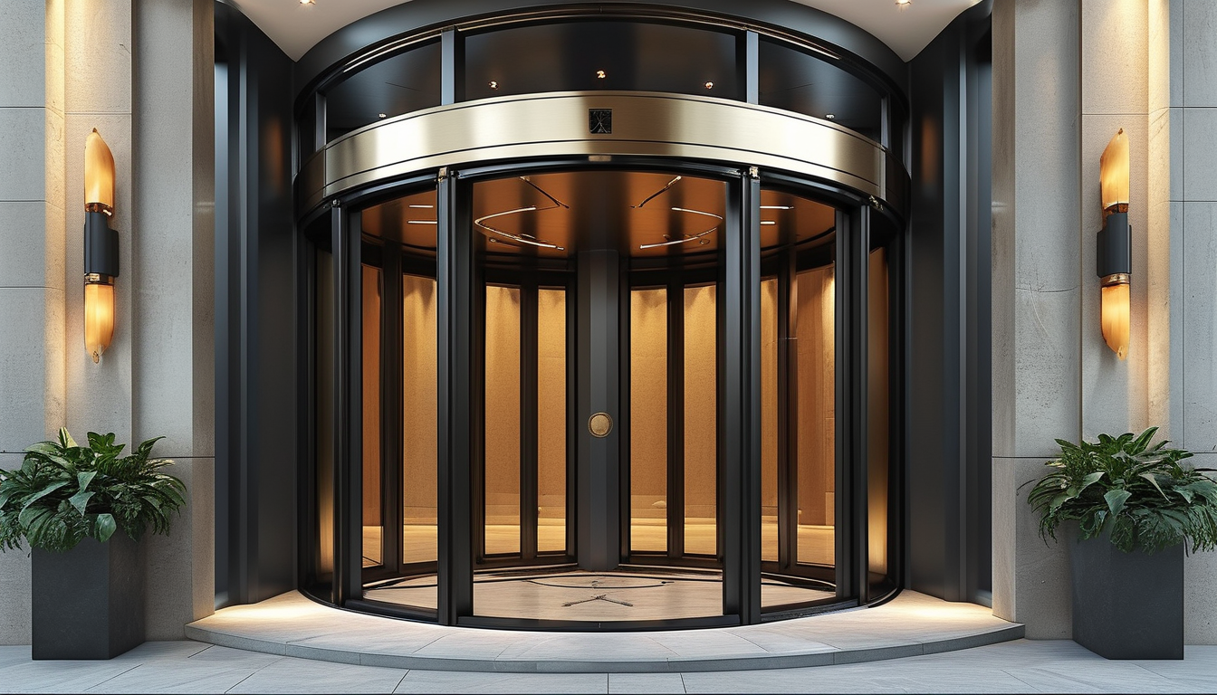 Large Pivot Door For Building Contractors