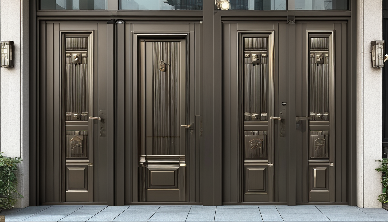 Secure Aluminum Entry Door For Door Retailers